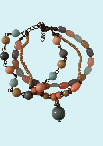 Bracelet multicolore perlé