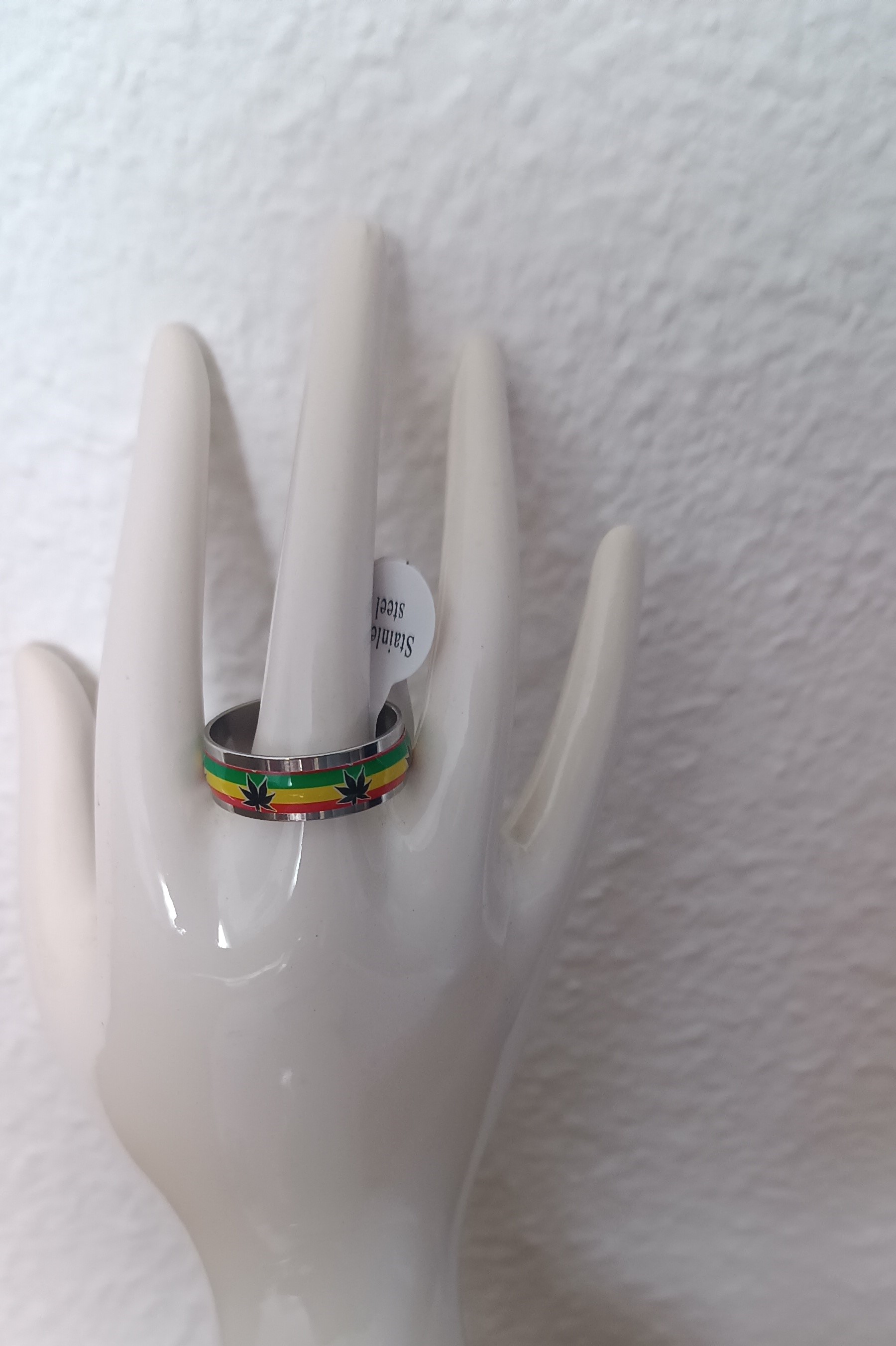 Bague Acier inoxydable Rasta