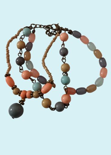 Bracelet multicolore perlé