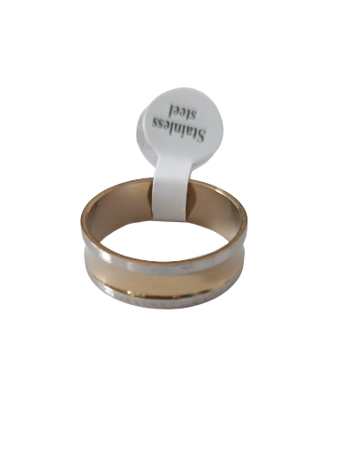 Bague en acier Inoxydable Bicolore