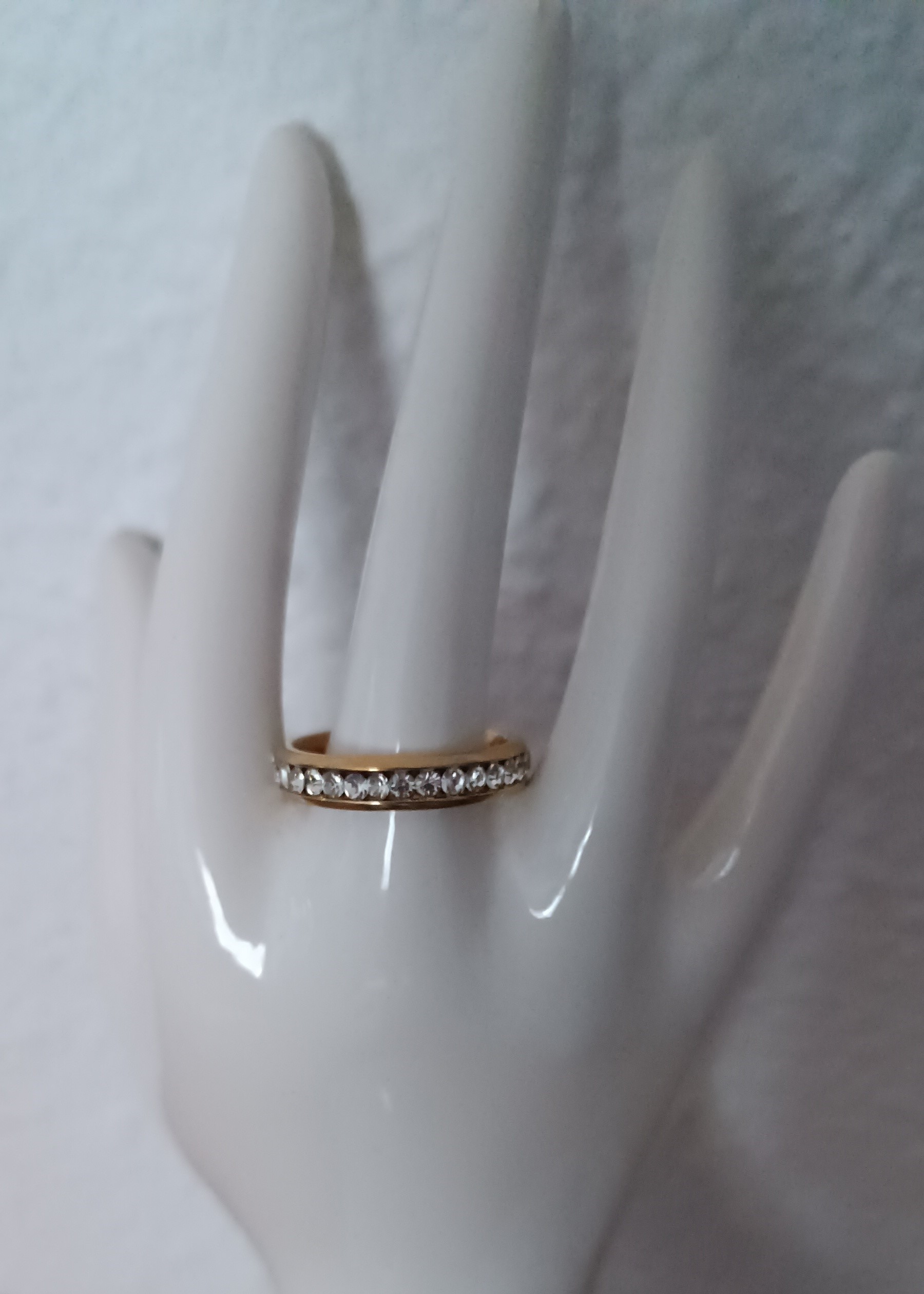 Bague en titane avec zirconium