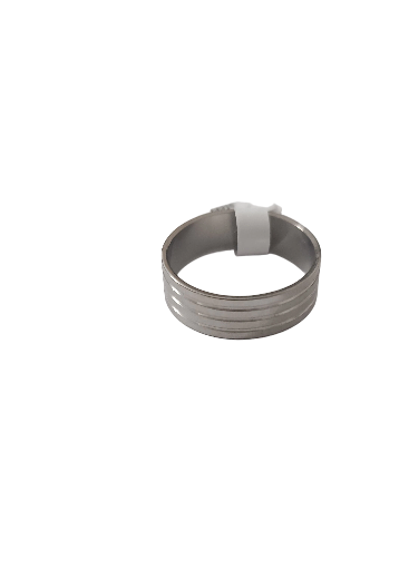 Bague acier inoxydable argentée