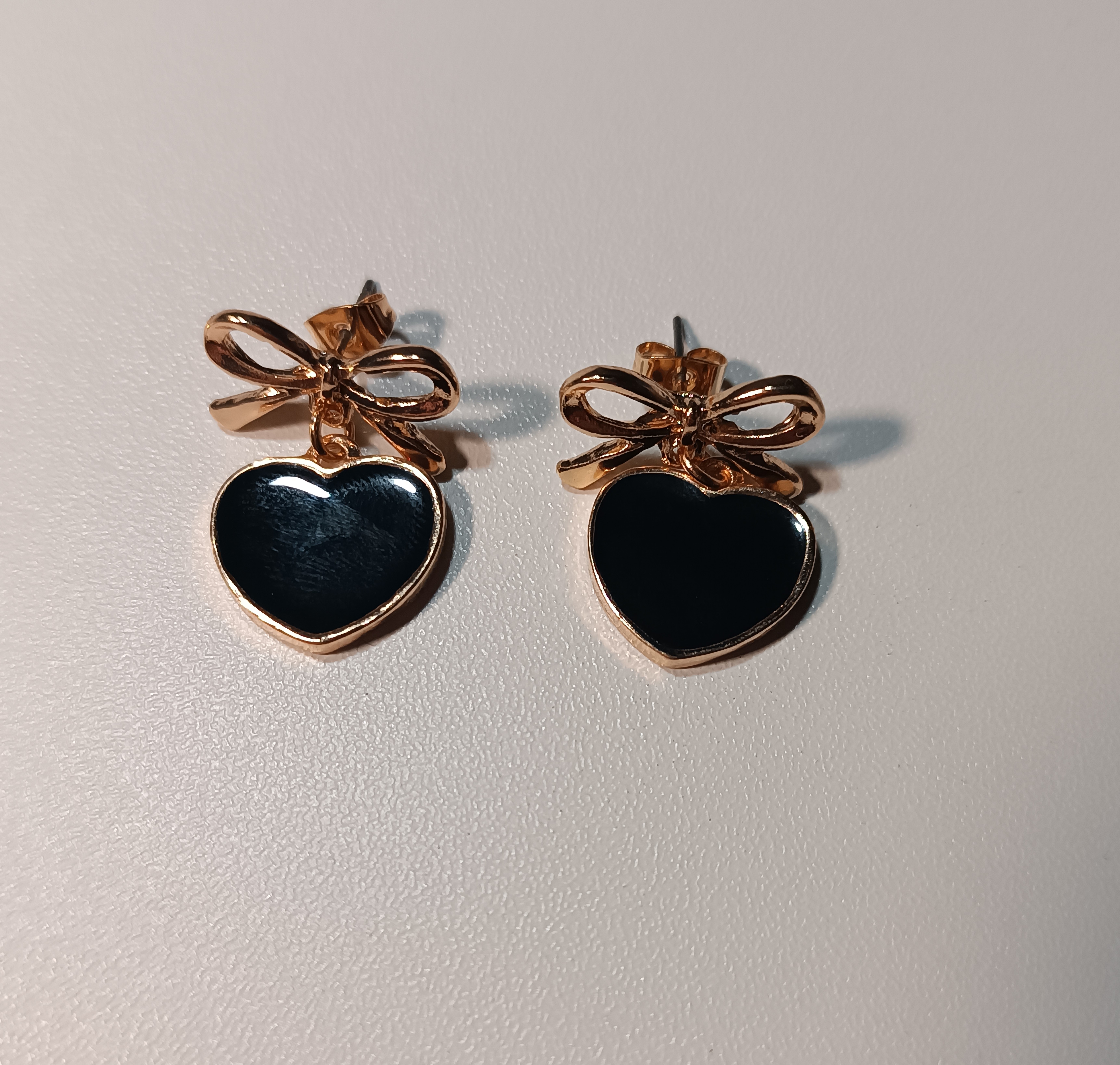 Parure Collier et Boucles d'Oreilles Cœur 