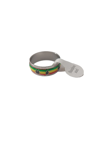 Bague Acier inoxydable Rasta
