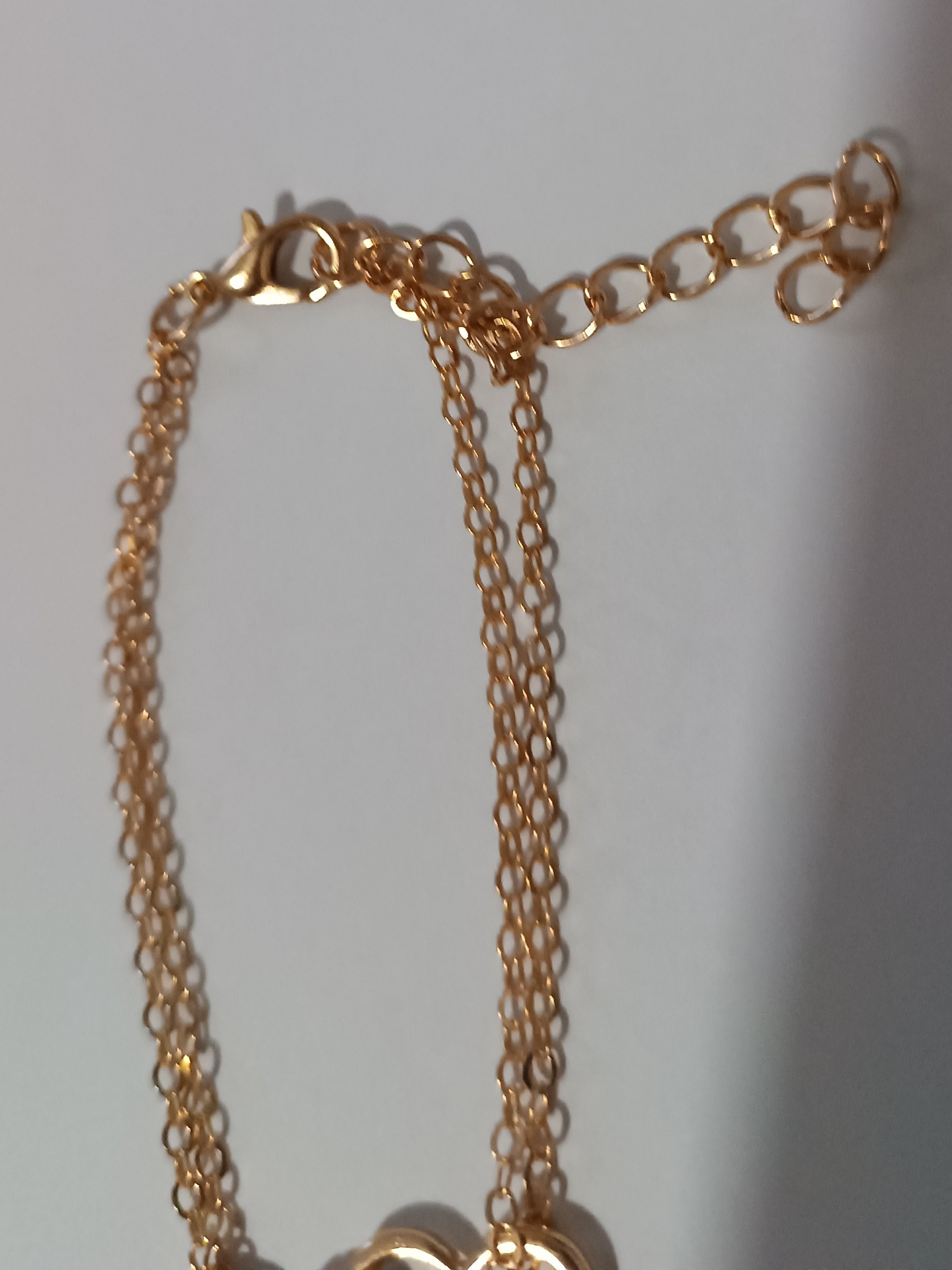 Bracelet Coeur et infini Doré avec strass