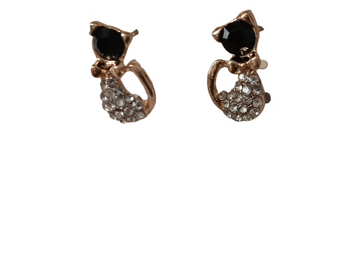 Boucles d'oreilles chat