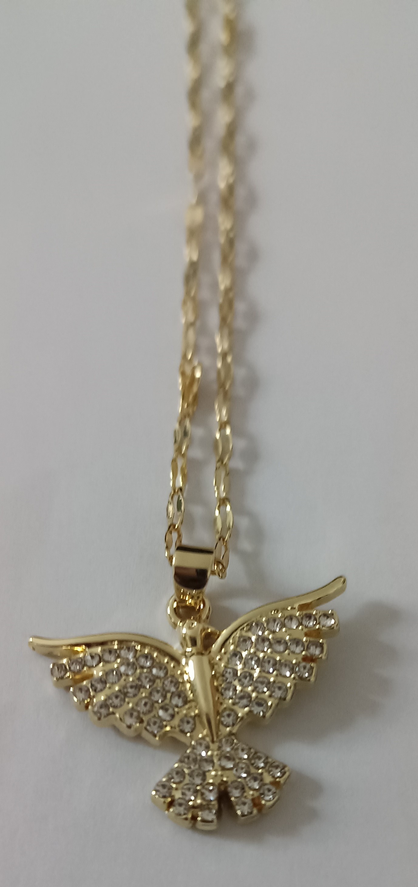 Collier Phoénix Doré avec strass