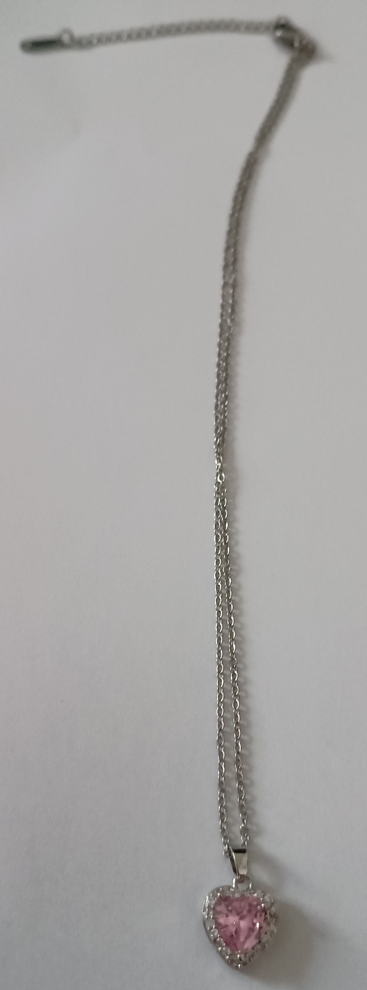 Collier Cœur rose en cuivre 