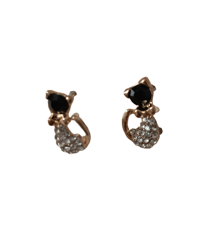 Boucles d'oreilles chat