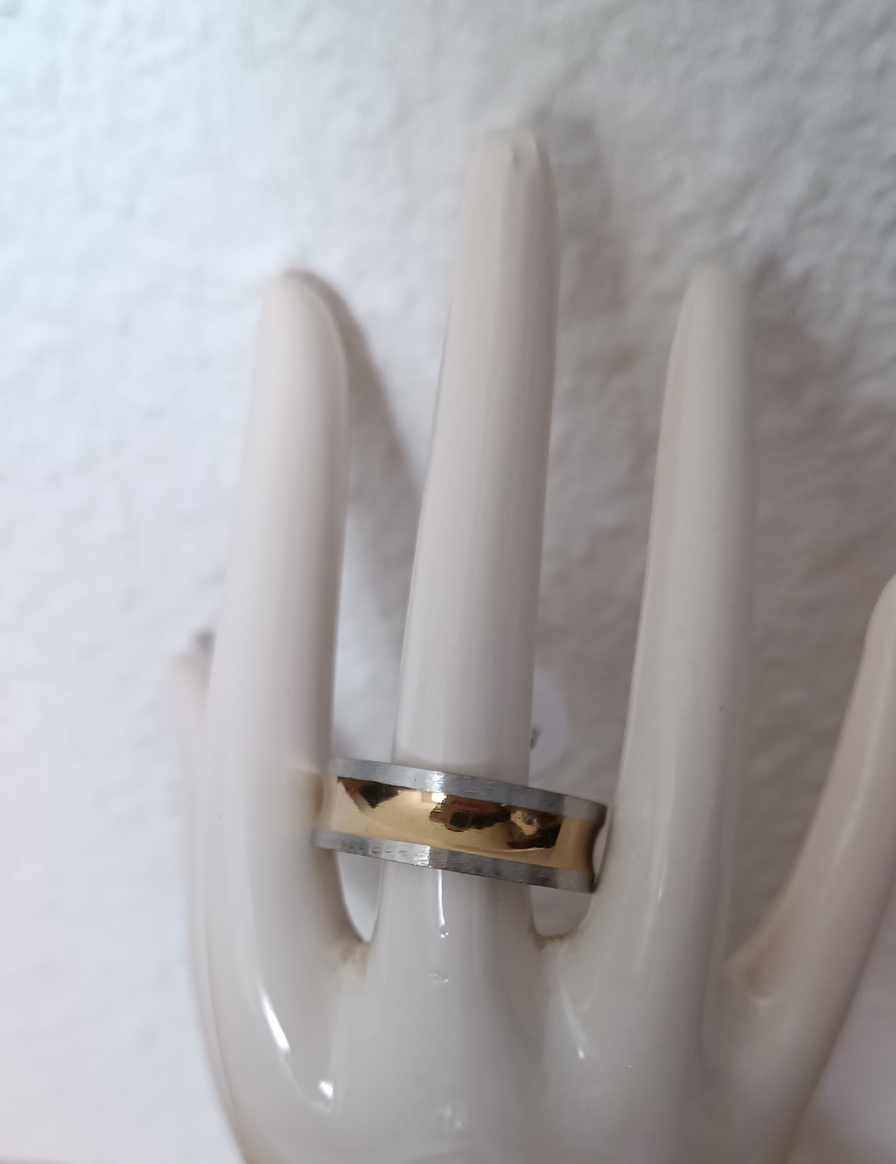 Bague en acier Inoxydable Bicolore