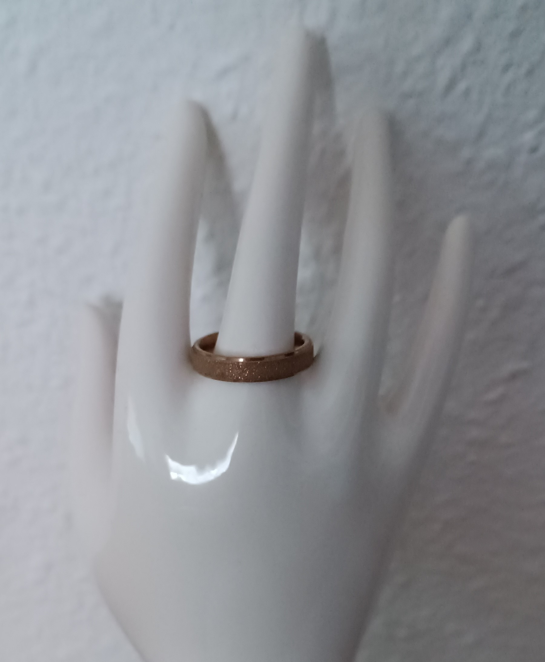 Bague en métal couleur or rose