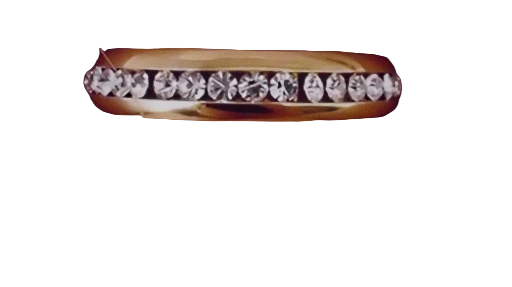 Bague en titane avec zirconium