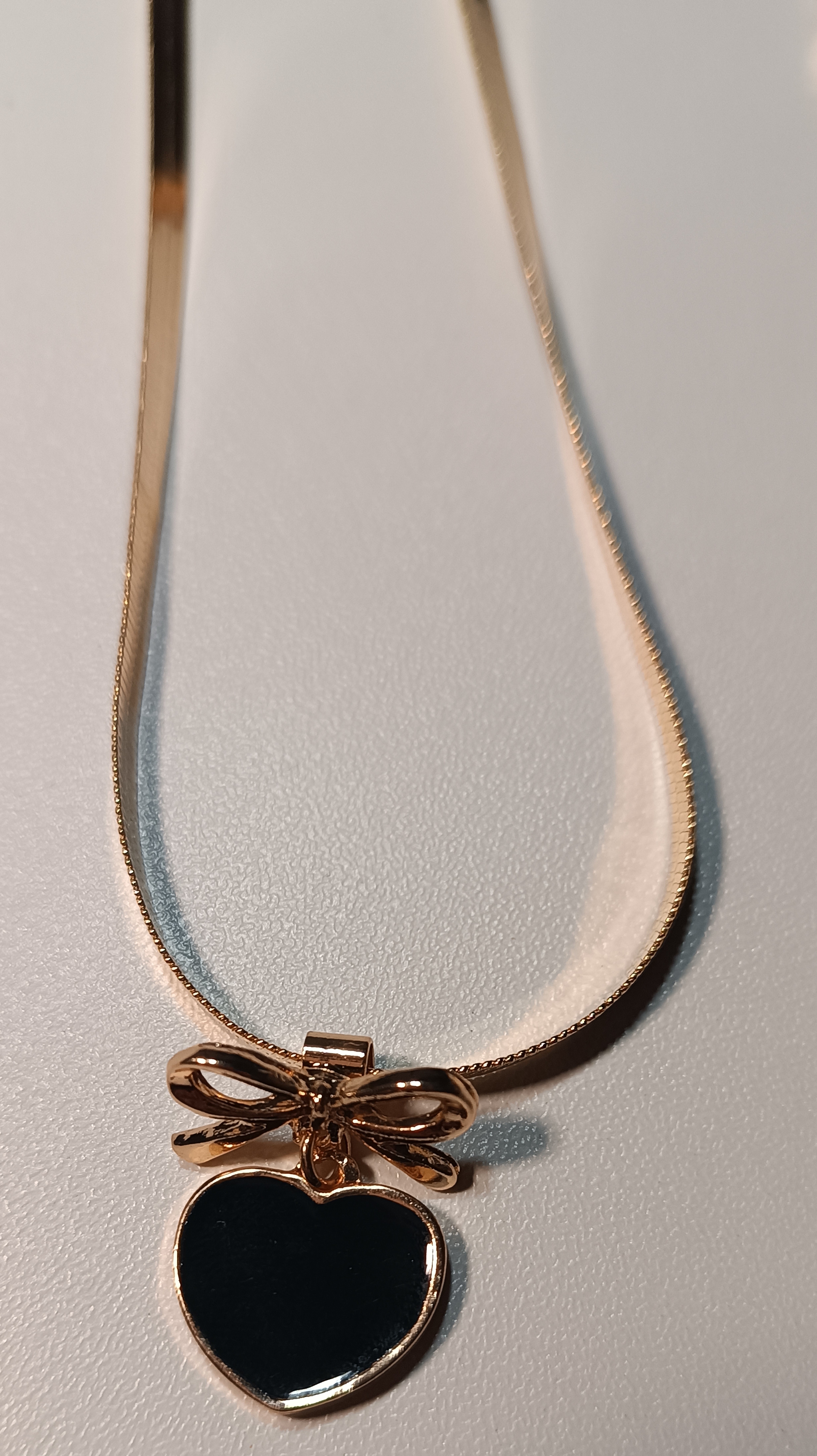 Parure Collier et Boucles d'Oreilles Cœur 