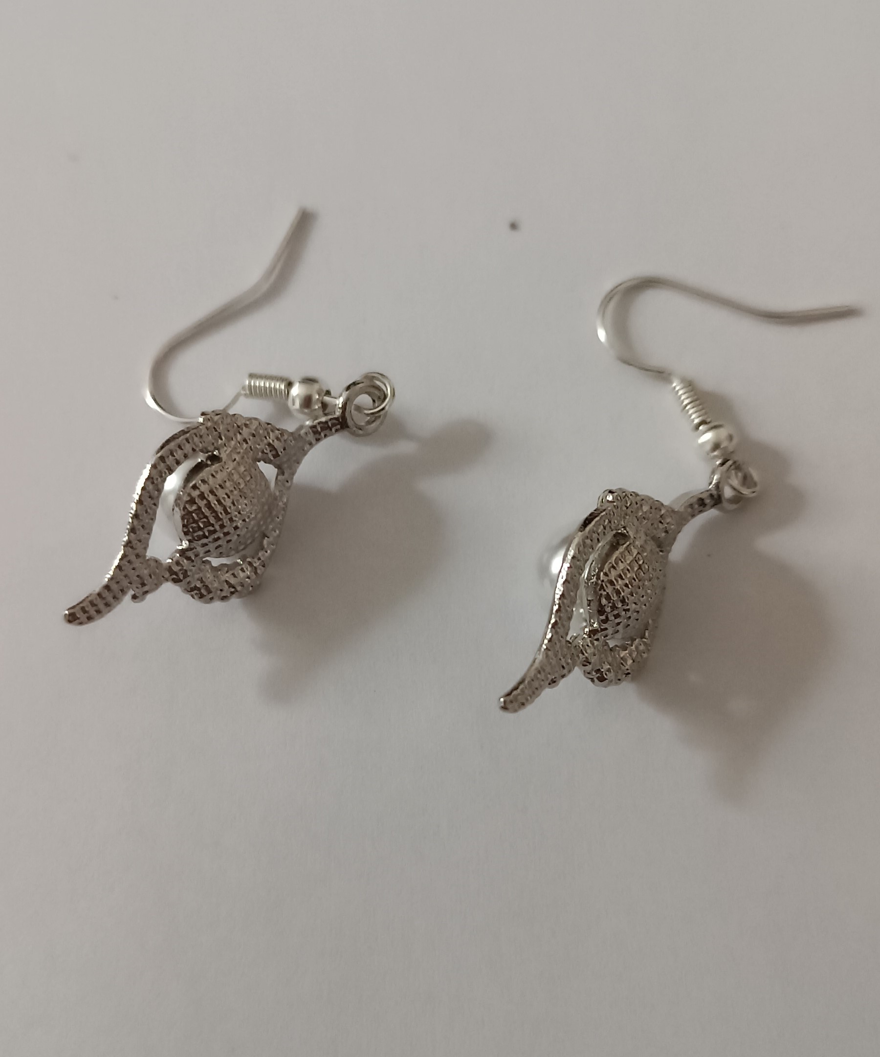 Boucles d'oreilles perle et strass