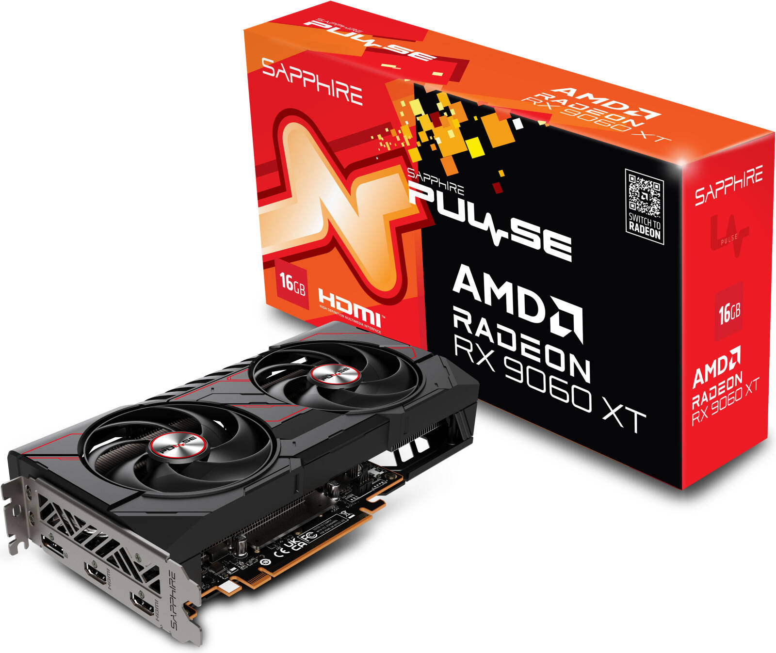 Sapphire Pulse AMD Radeon RX 9060 XT (16GB GDDR6)