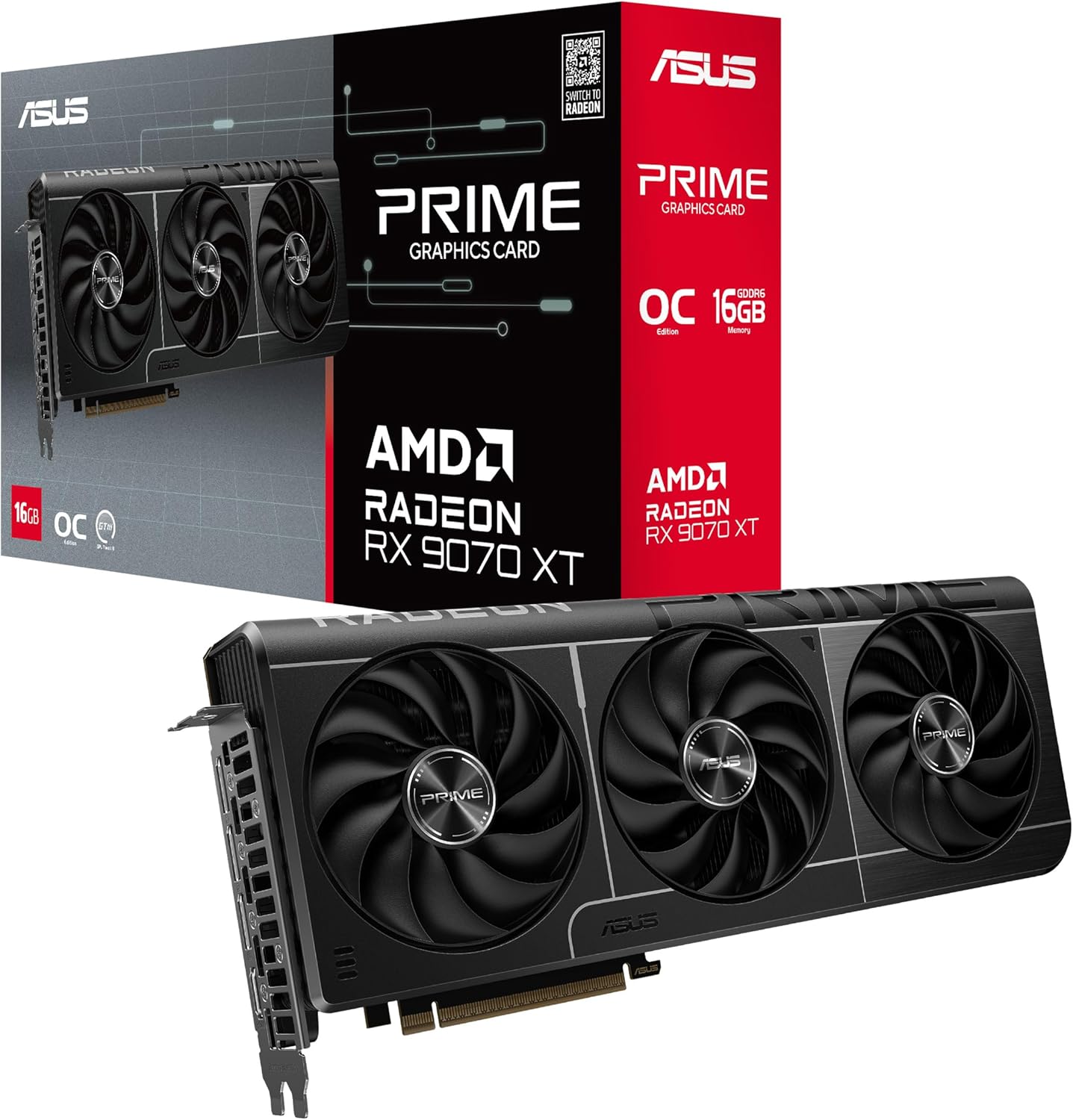 ASUS Prime Radeon RX 9070 XT (16GB GDDR6)