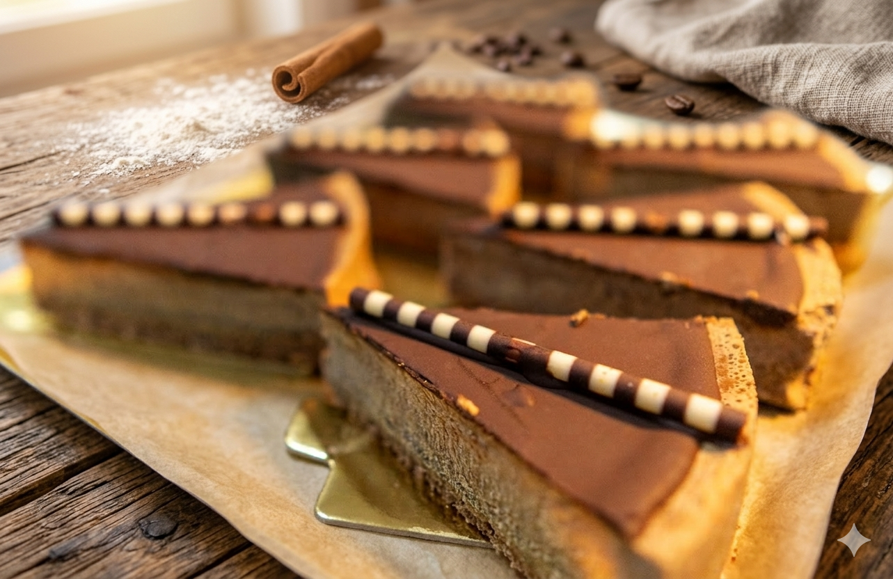 Tarta de café y chocolate