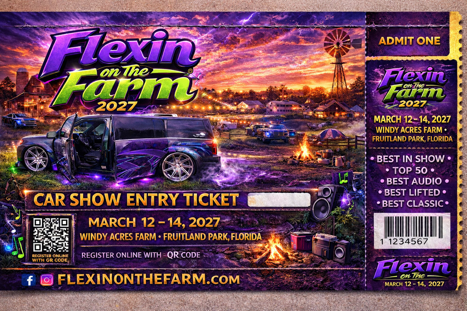 Flexin on the Farm CAR SHOW REGISTRATION