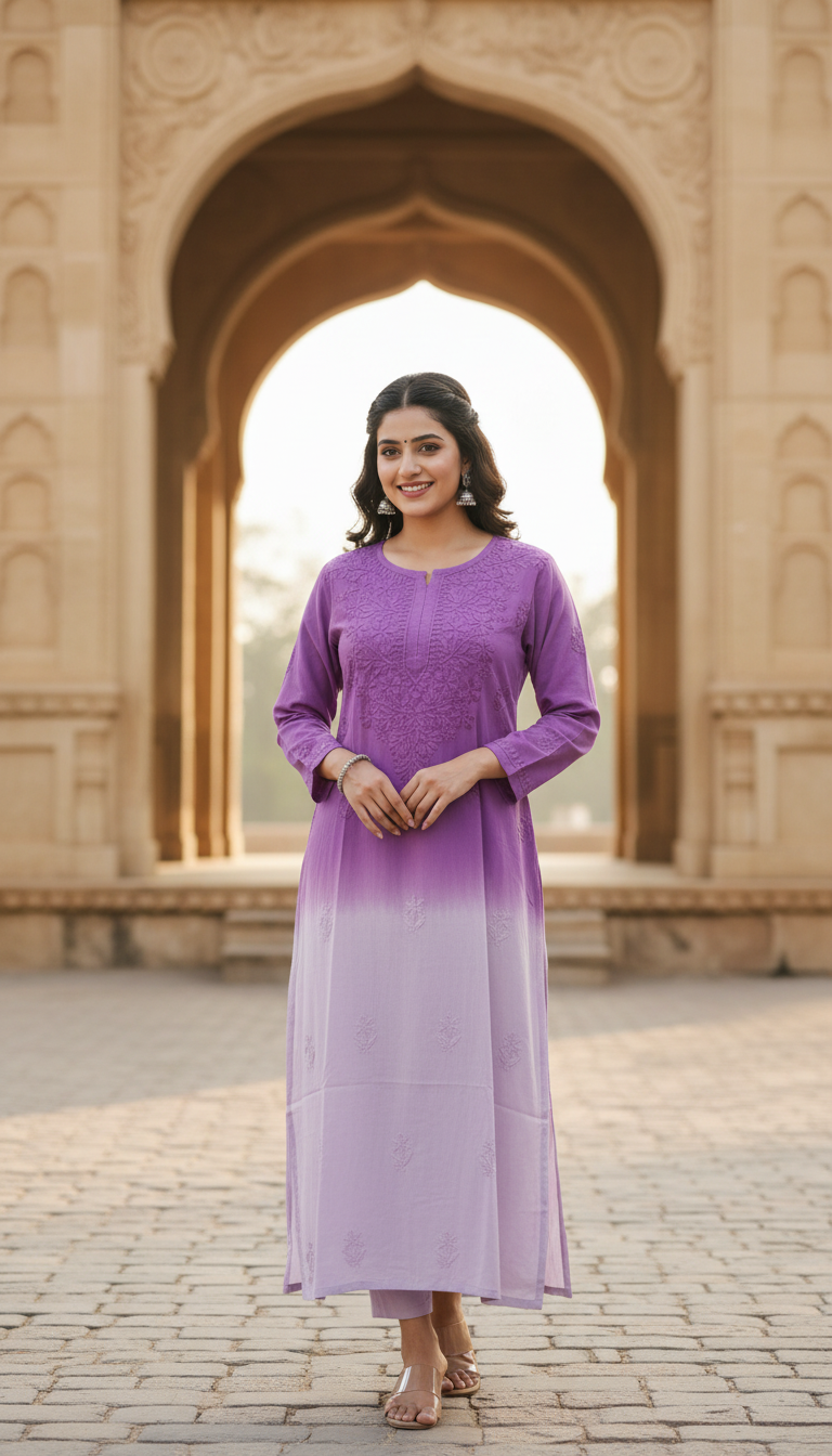 Elegant Lucknow Chikankari Kurti