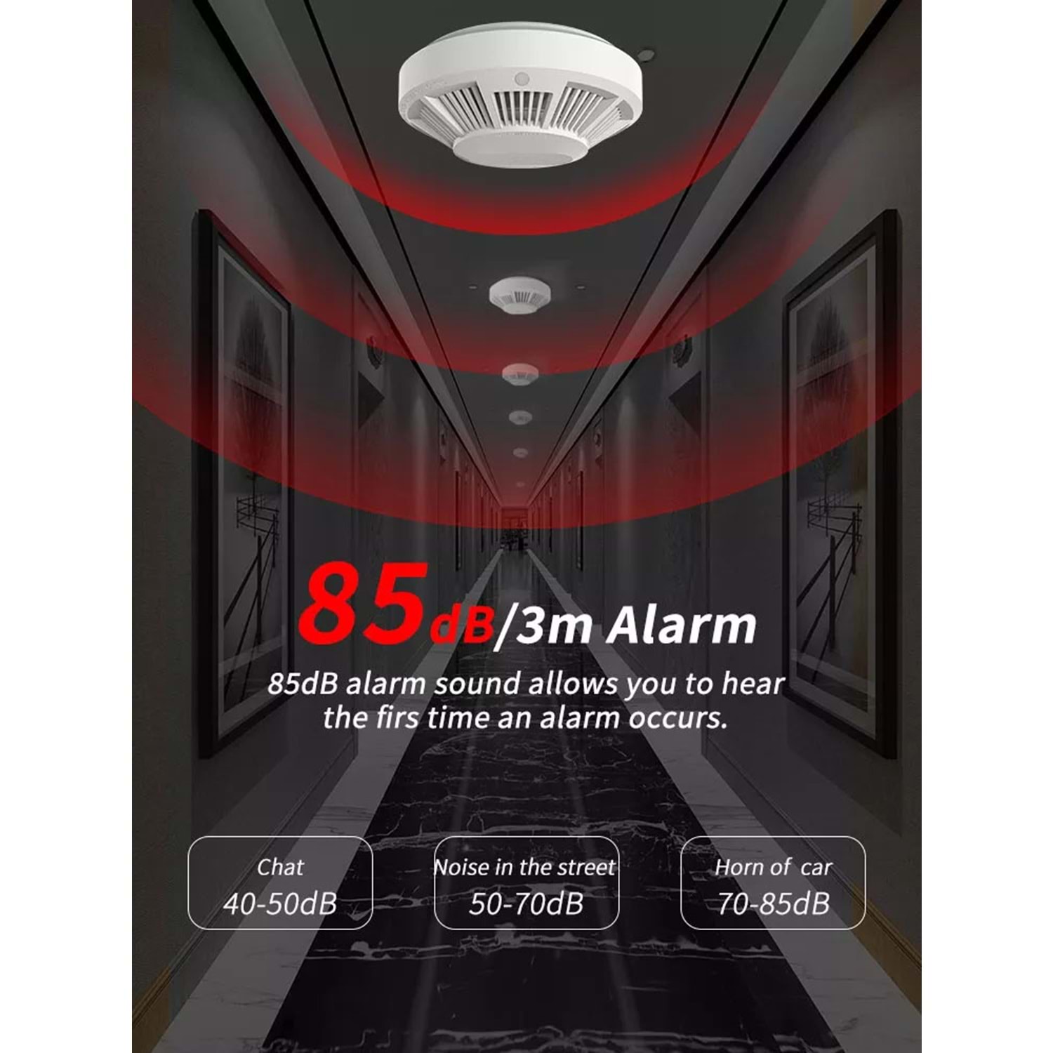 HY-SSA01 PHOTOELECTRIC KOMBİNE KABLOSUZ DUMAN & ISI DEDEKTÖRÜ VE ALARMI