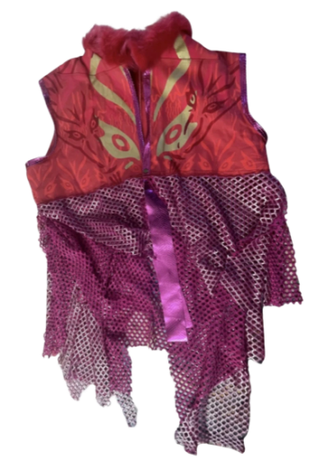 Crimson Mesh Ritual Vest 