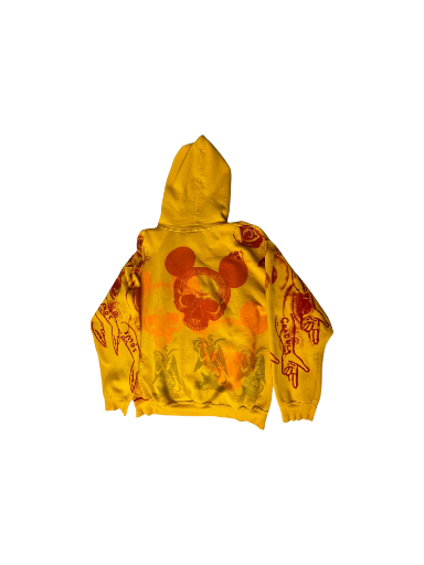 Yellow “Bulldogs” Graphic Hoodie