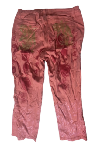 Eye-Print Denim (Full-Length) Pink