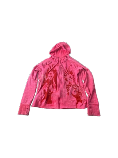 Pink Skull Pullover Hoodie