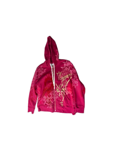 Deep Red Skull Hoodie