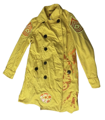 Yellow Occult Trench Coat