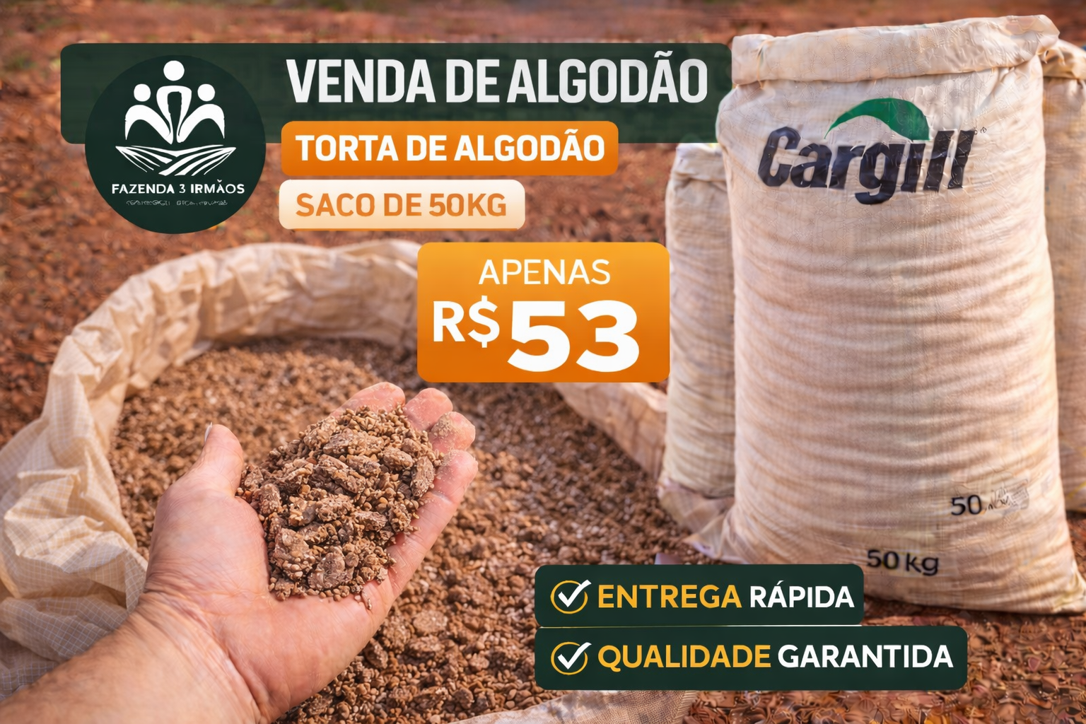 TORTA DE ALGODÃO (50KG)