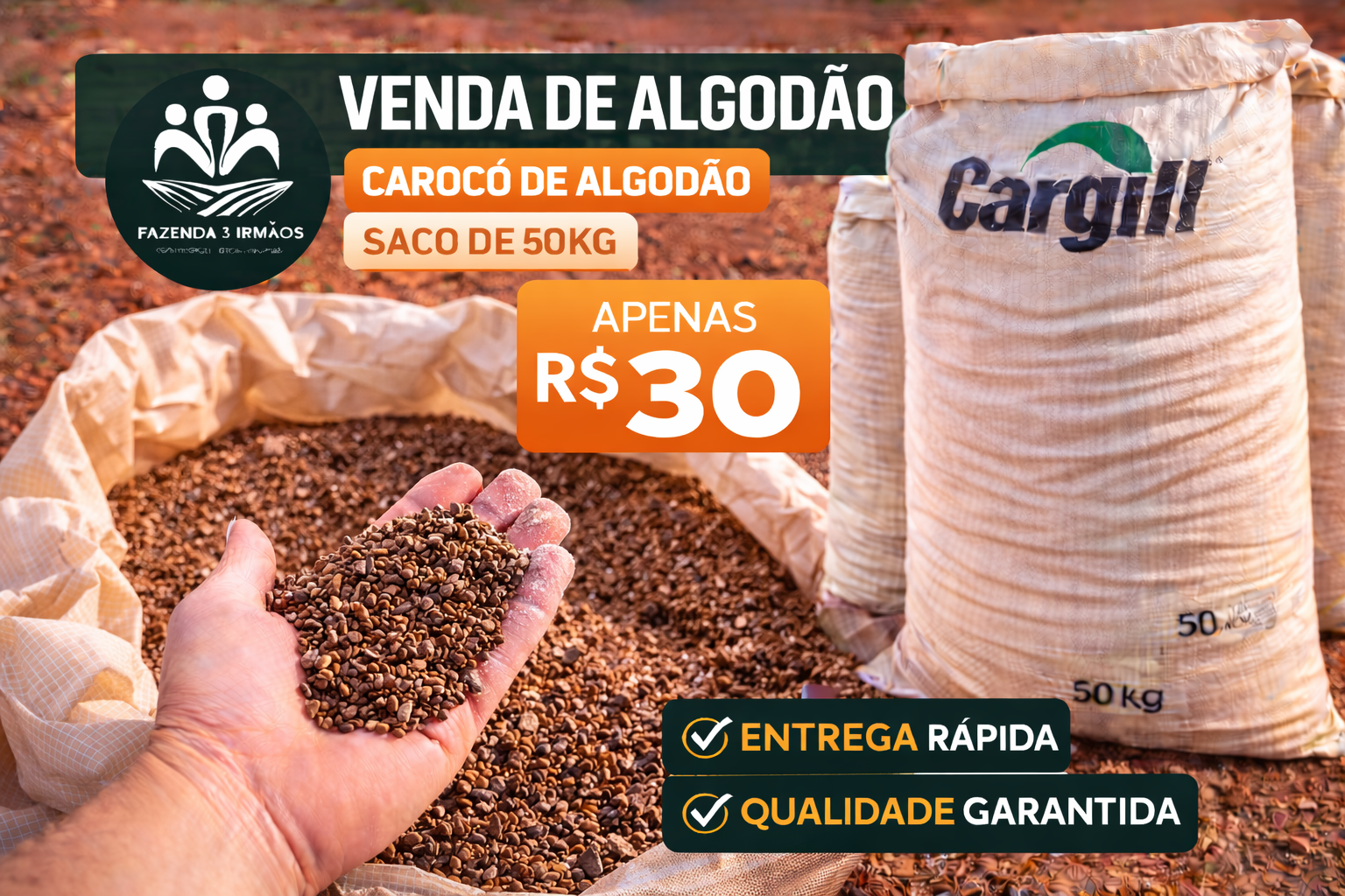 CAROÇO DE ALGODÃO (50kg)