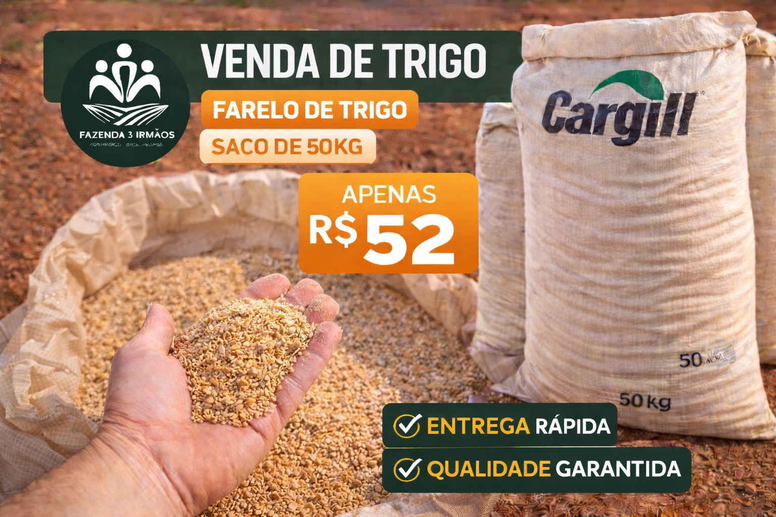 FARELO DE TRIGO (50kg)