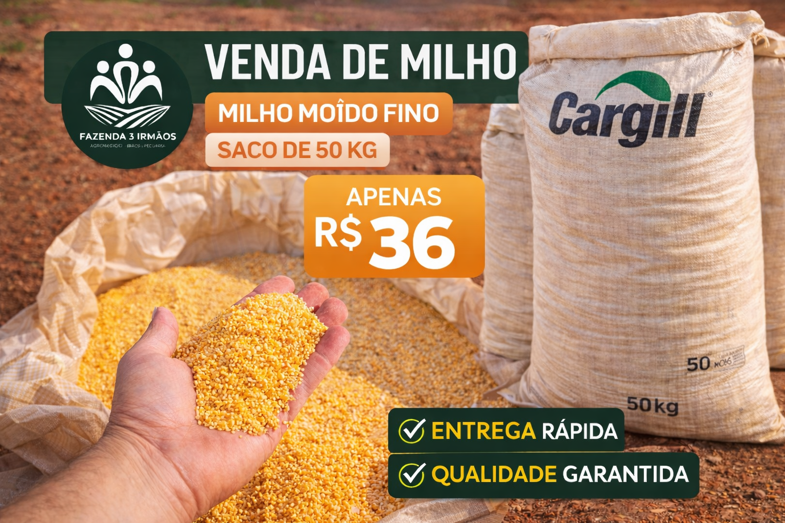 MILHO MOIDO FINO (50kg)