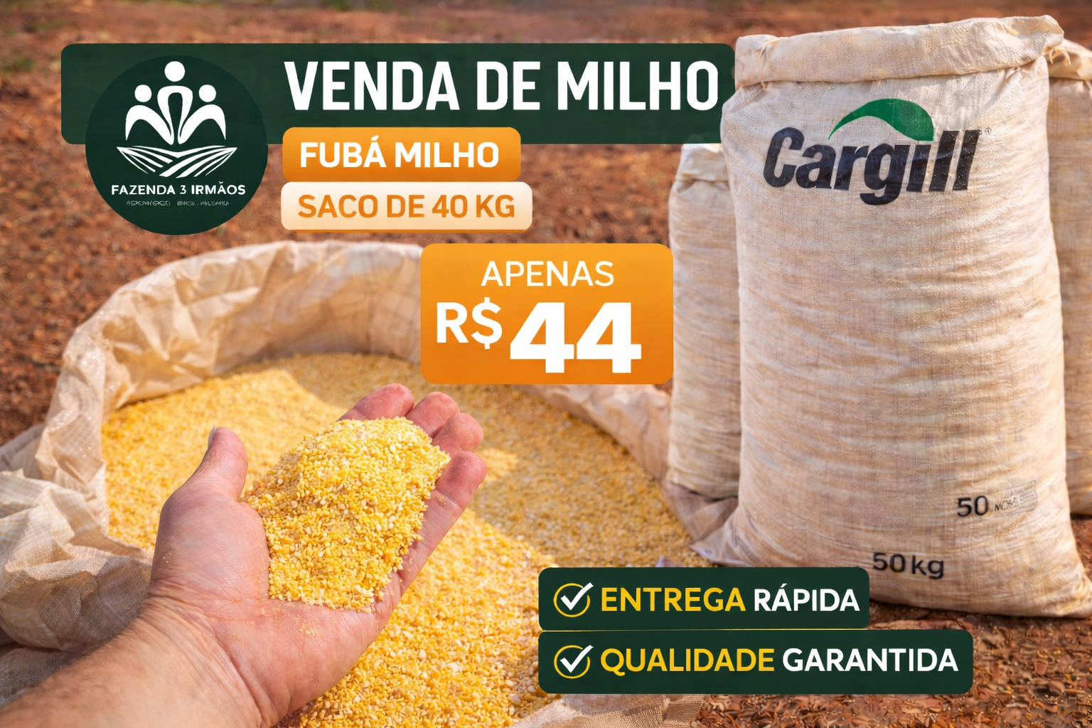 FUBÁ DE MILHO (40kg)