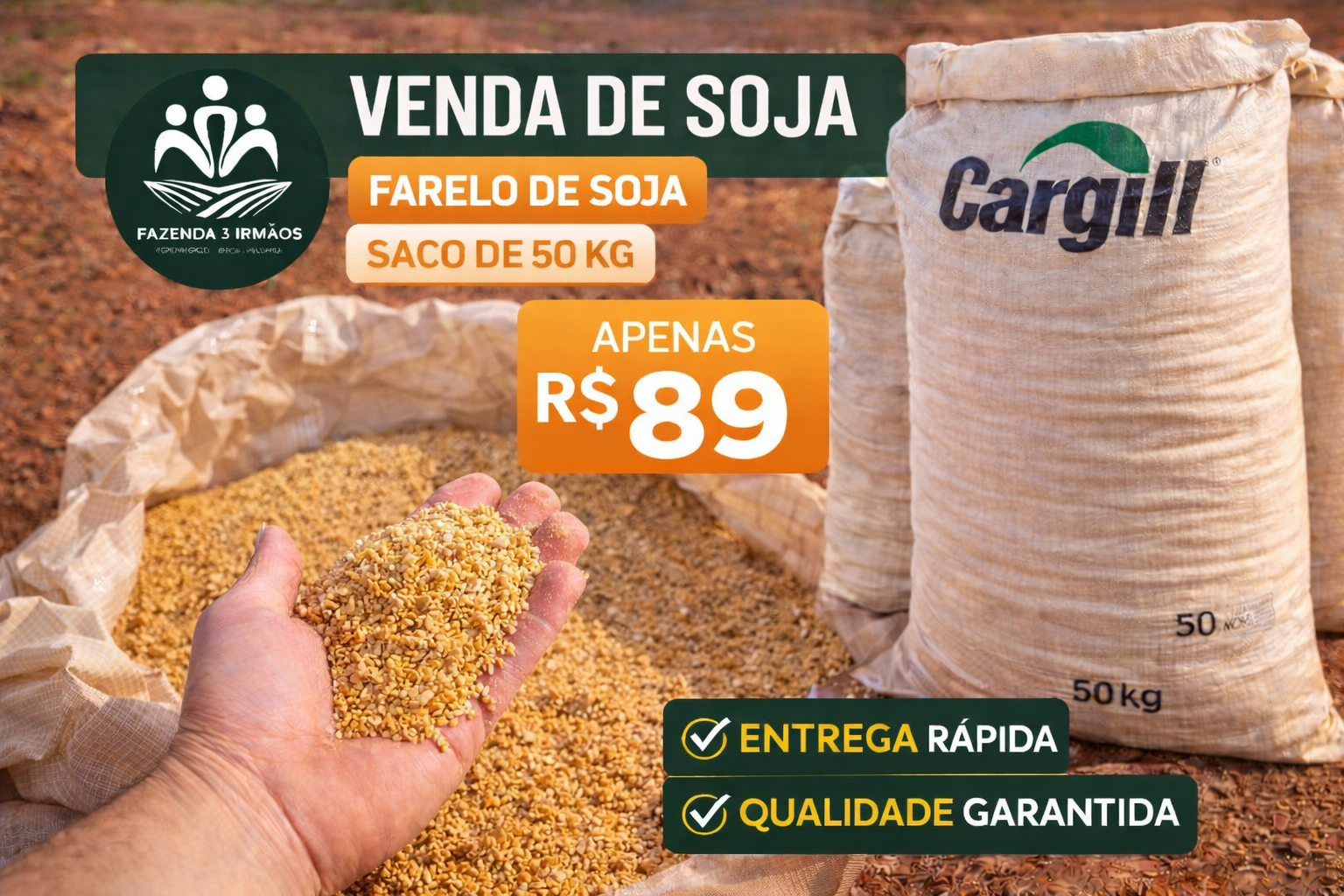 FARELO DE SOJA (50kg)