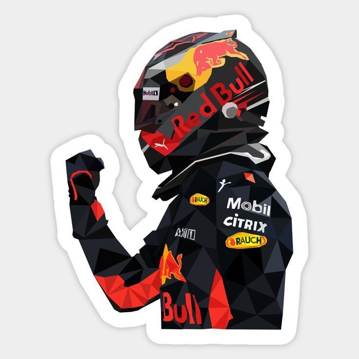 Red Bull Racing Driver Sticker