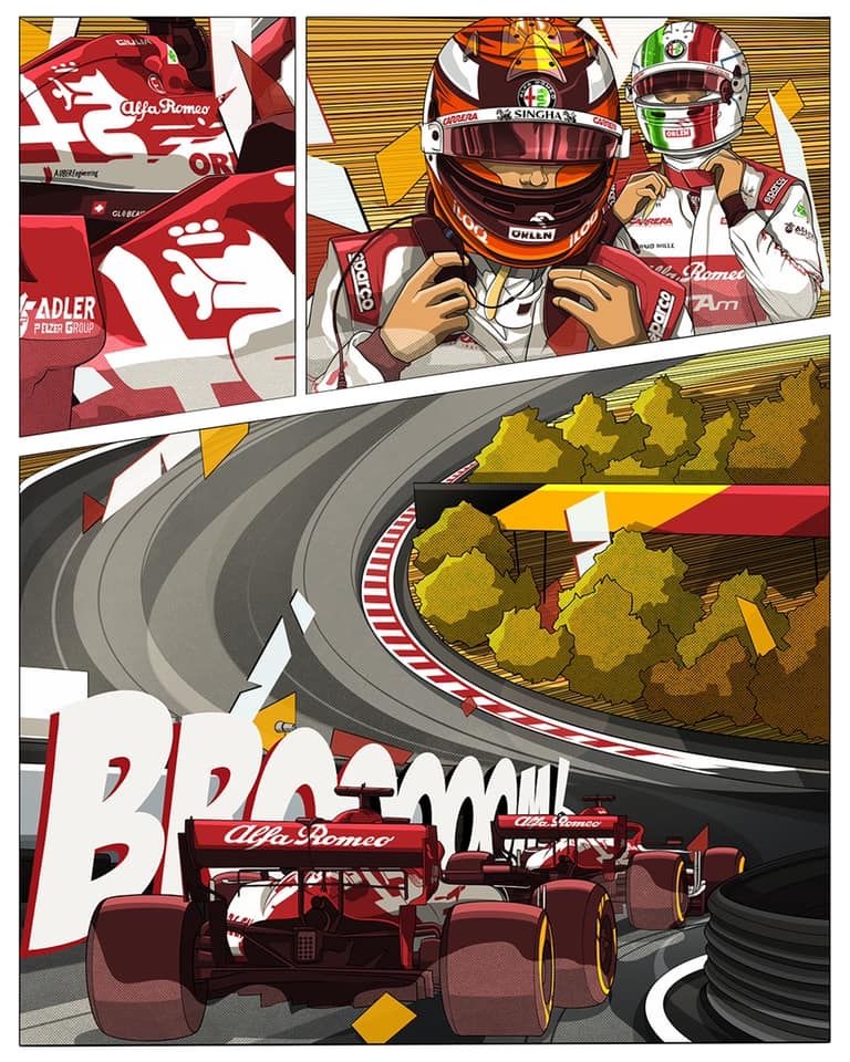 Alfa Romeo F1 Racing sticker