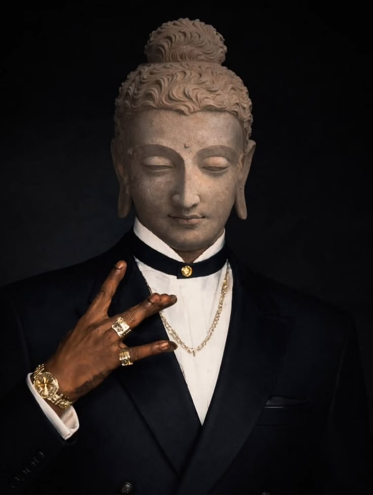 Buddha Modern Art sticker