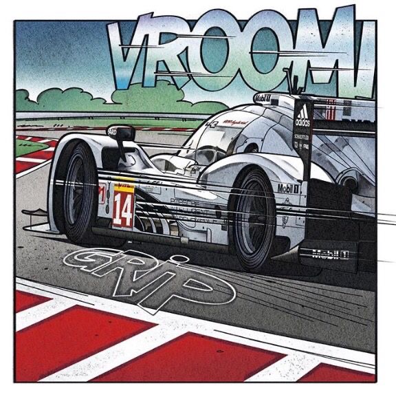 Racing Car Art sticker