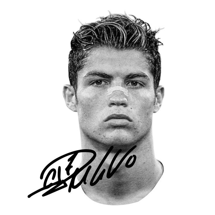 Cristiano Ronaldo Autographed sticker
