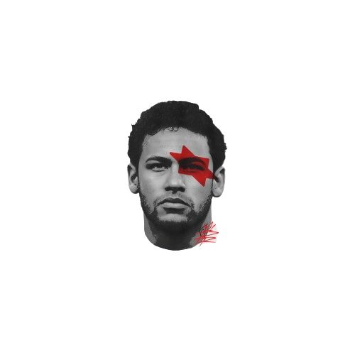 Neymar Jr. Minimalist Abstract Face sticker