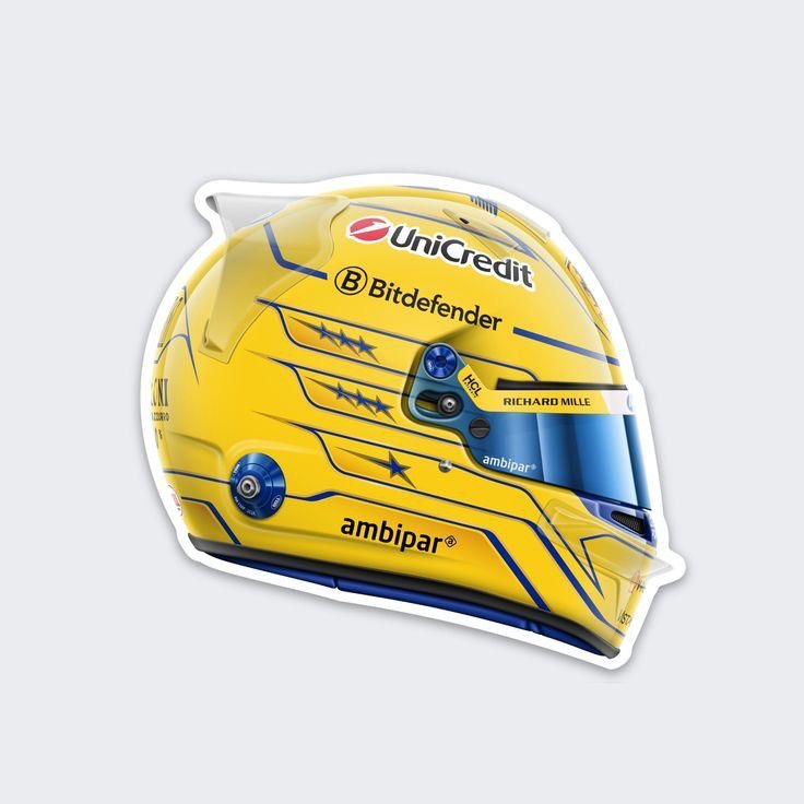 Racing Helmet Sticker