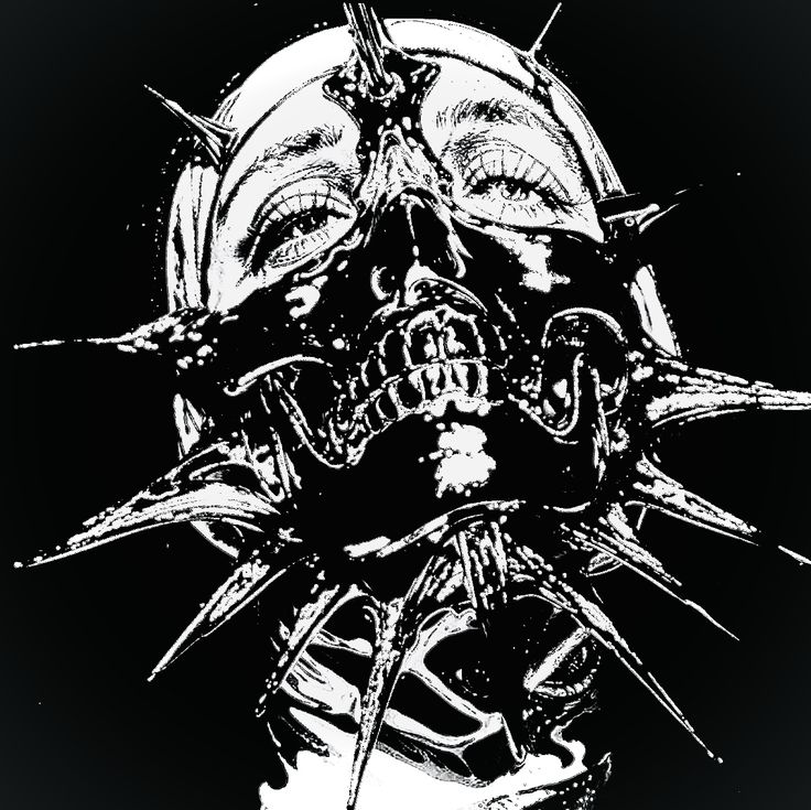 Spiked Metal sticker