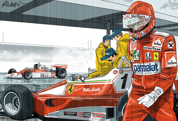 F1 Racing Legend Art Sticker