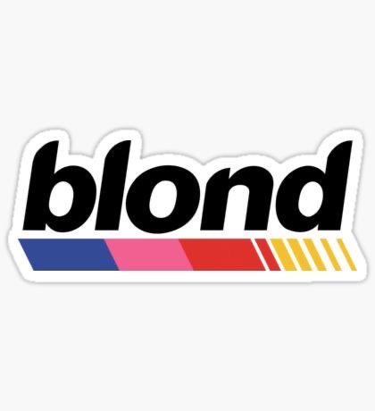 Blond Logo Sticker