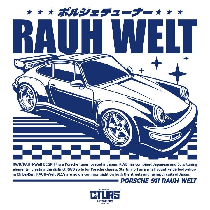 Porsche 911 RAUH-Welt sticker