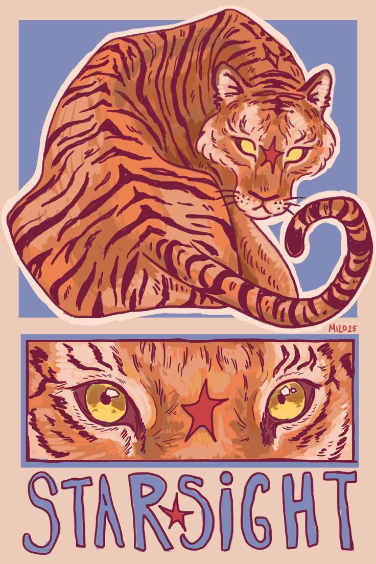Starsight Tiger Art Stickers