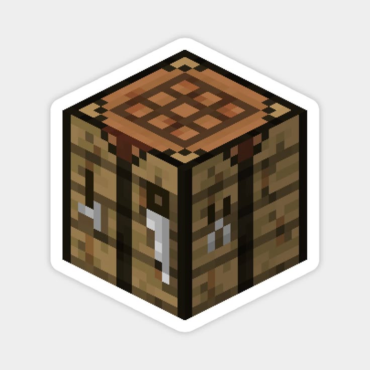 Minecraft Crafting Table Sticker