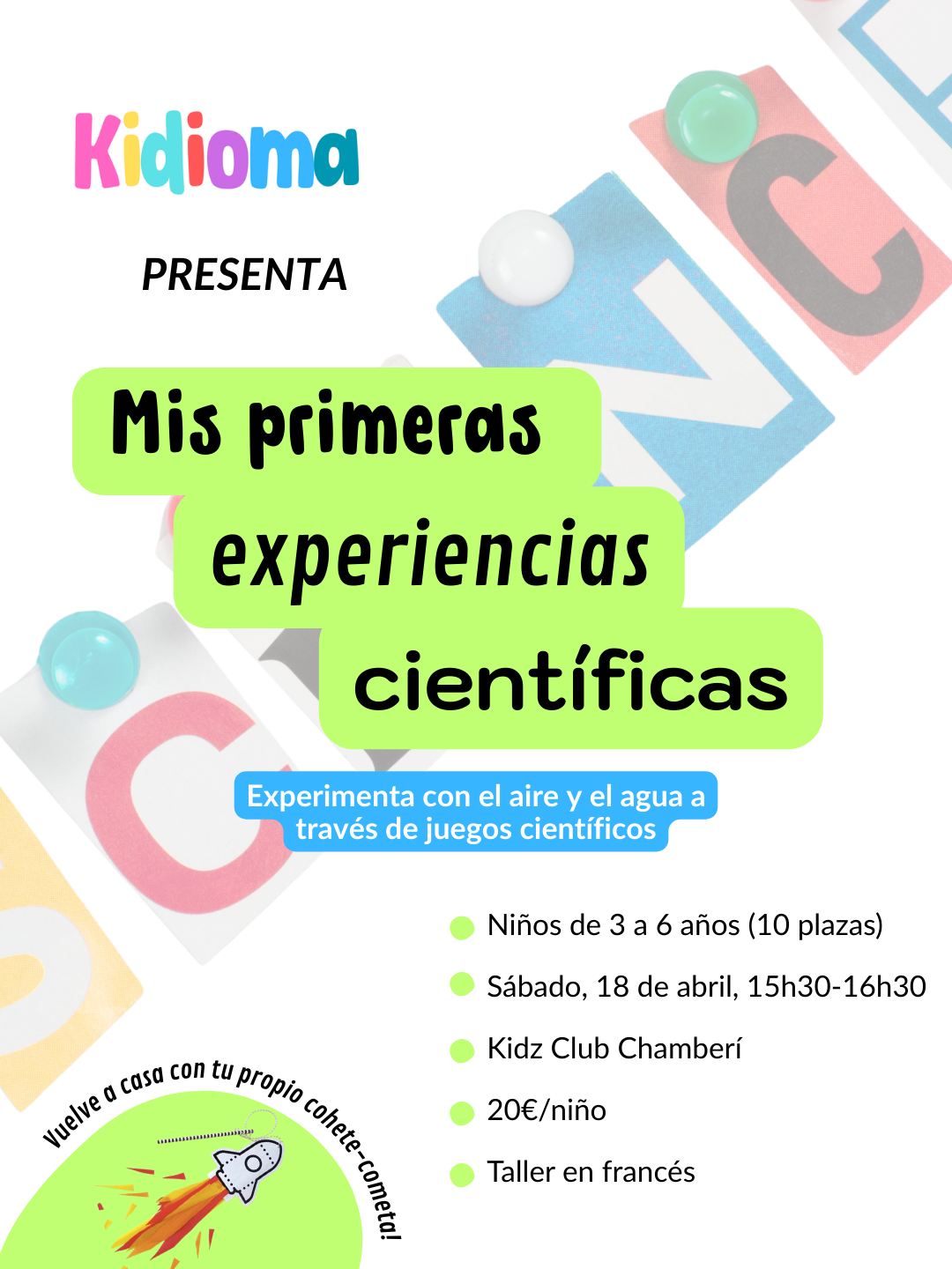 TALLER CIENTÍFICO - 3-6 AÑOS